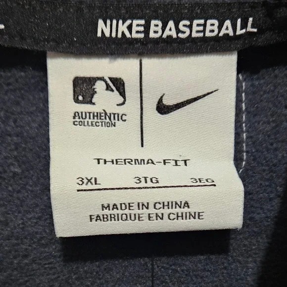 Nike Pittsburgh Pirates Therma-Fit Full Zip Baseball Jacket 3XL‎ Anthracite Gold